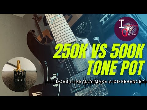 Jackson JS22-7 MOD | 250k vs 500k TONE POT | How MUCH of a Difference does it make?