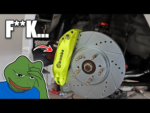 MY CIVIC SI GETS BREMBO BIG BRAKE KIT INSTALL then this happens...
