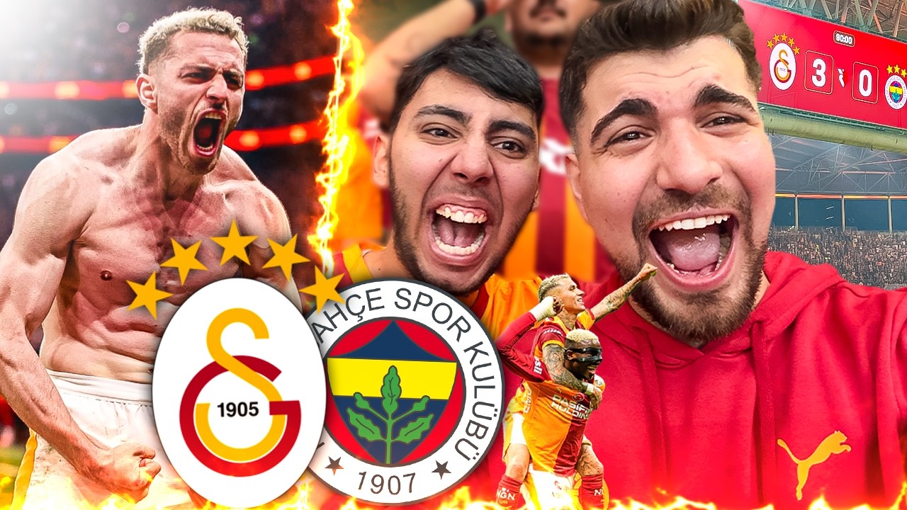 FENERİ EZDİK 🔥 İNANILMAZ ATMOSFER | Galatasaray 3-0 Fenerbahçe Stad Vlog