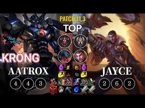 RNW KronG Aatrox vs Jayce Top - KR Patch 11.3