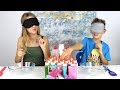 MAKING SLIME BLINDFOLDED