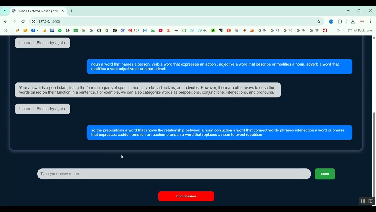 Human Centered Learning and Teaching using AI in Python Projects