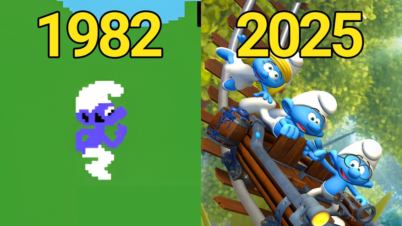 Evolution of The Smurfs Games (1982-2025)