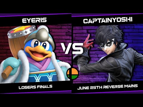 Eyeris (King Dedede) vs CaptainYoshi (Joker) - June 25th Reverse Mains - Losers Finals
