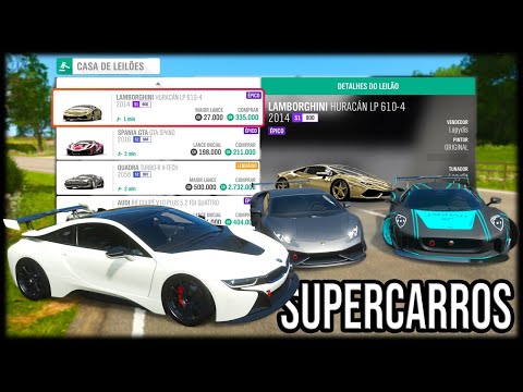 Forza Horizon 4 Online - CORRIDA de VELOCIDADE com SUPERCARROS de LEILÃO