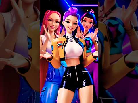 Thumbnail for Which Golden Princess is your favorite choose? 💜🩷💚 #shorts #kpopdemonhunters #huntrix