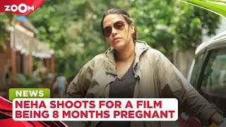 Neha Dhupia shoots for her film 'A Thursday' while being 8-months pregnant video