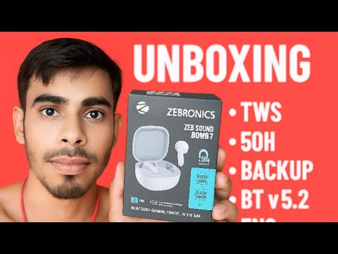 Thumbnail for ZEBRONICS Zeb-Sound Bomb 7 Review | TWS 6Oh Backup | under 699 |