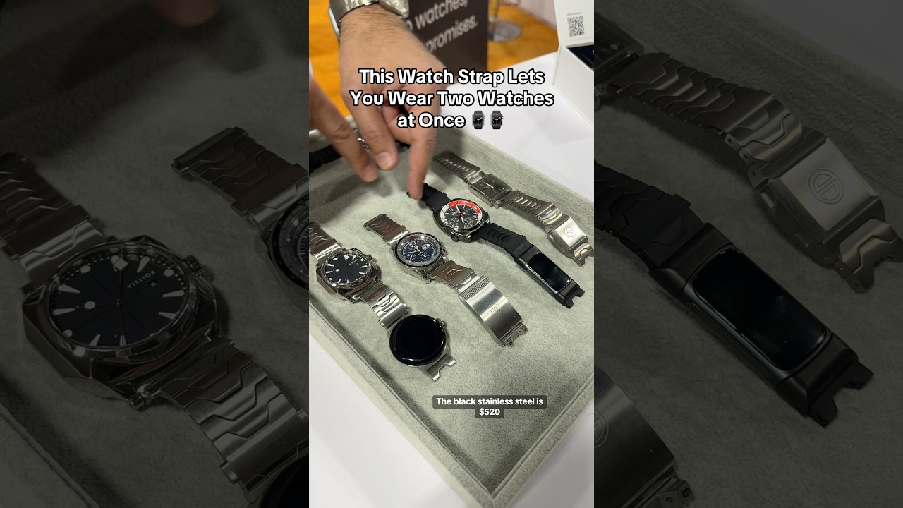 This Watch Strap Lets You Wear Your Smartwatch and Traditional Watch Together ⌚️