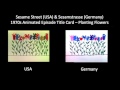 Sesame Street 1970s Episode Title Animation Planting Flowers USA Vs Germany