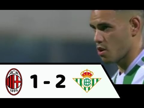 Gol de Antonio Sanabria - AC Milan vs Betis 1-2 Amistoso 08/09/2017