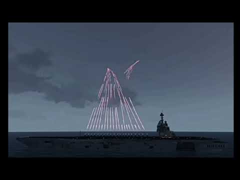 Russian Aircraft Carrier Air Defense System Shooting Down Incoming Jets - ArmA3