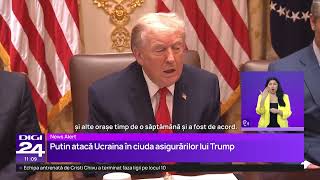 La câteva ore după ce Trump a anunţat un acord cu Putin, Rusia a atacat Ucraina