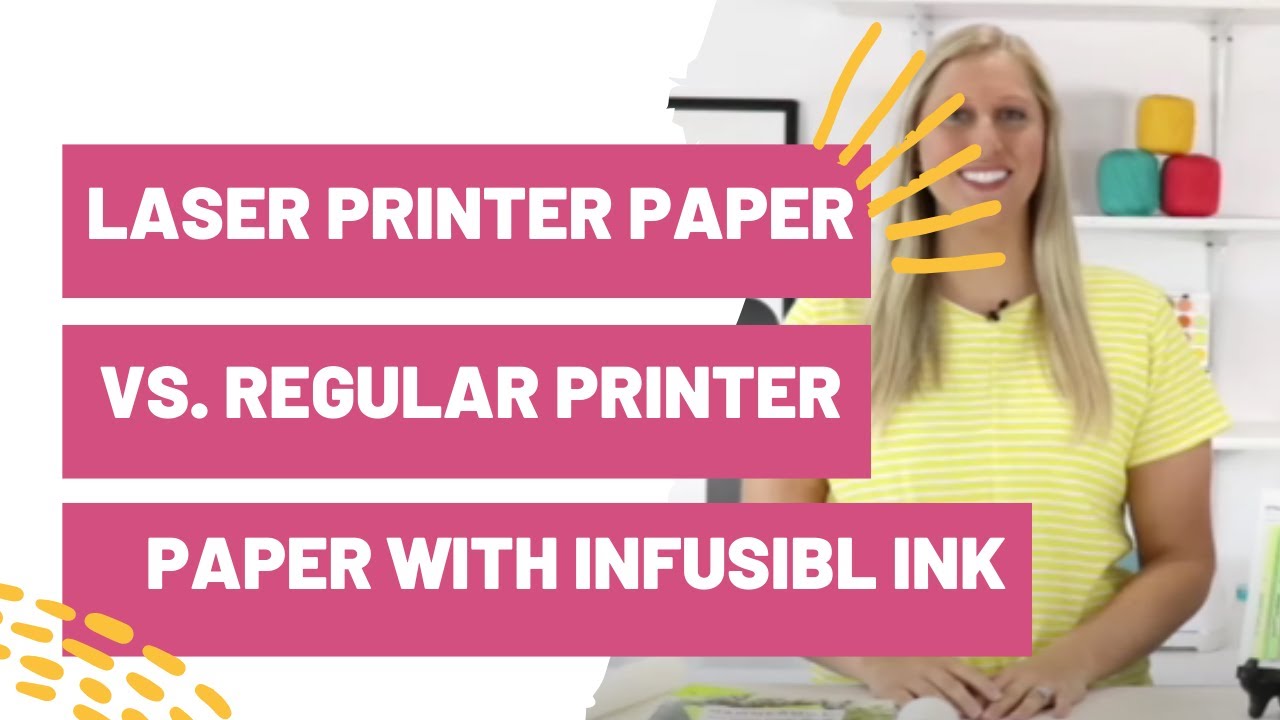Laser Printer Paper vs. Regular Printer Paper With Cricut Infusible Ink Markers