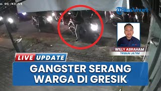 Detik-detik Mencekam Diduga "Gangster" Lukai Warga di Gresik, Polres Gresik Gercep Amankan 6 Orang