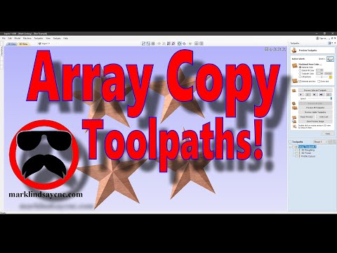Using The Array Copy Toolpath Option in Vectric Software