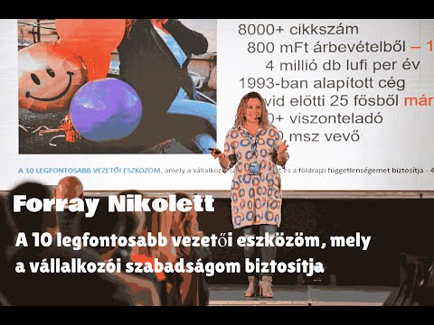 Forray Nikolett: A 10 legfontosabb vezetői eszközöm