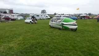 preview picture of video 'UK National micro car rally 2014, Peraves Ecomobile.'