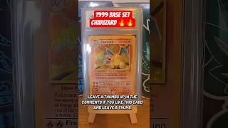 Base Set 1999 Charizard 🔥 #pokemon #charizard #gradedcards #grade #tcg #tcgpokemon #charizardcard