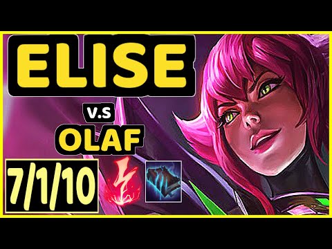MOWGLI (ELISE) vs OLAF - 7/1/10 KDA JUNGLE GAMEPLAY - KR Ranked GRANDMASTER