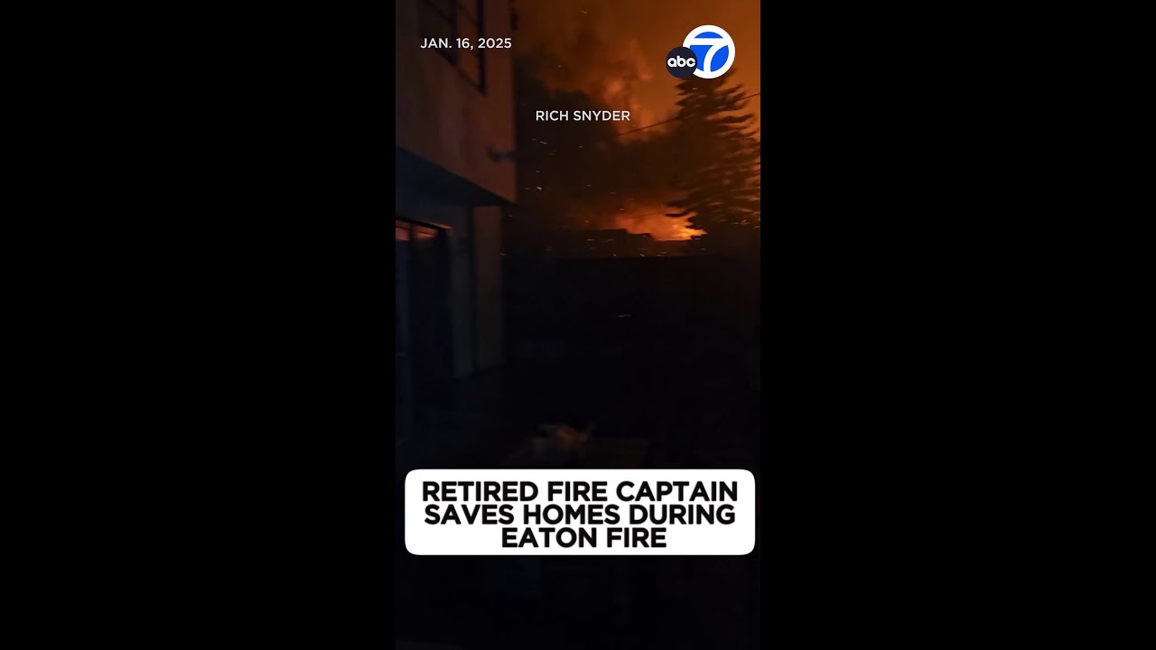 Retired fire captain saves neighbor and homes from Eaton Fire