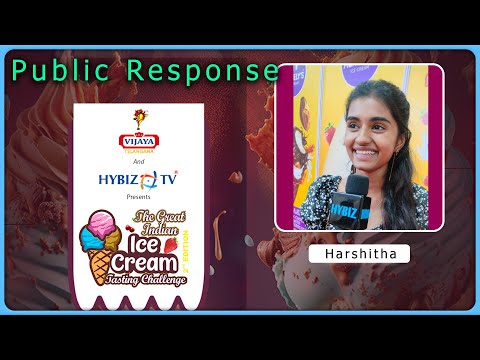 Harshitha | The Great Indian Ice Cream Tasting Challenge 2023 | Hybiz tv