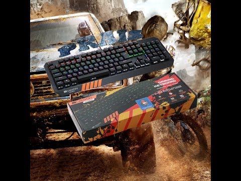 Mechaninė klaviatūra žaidimams Canyon Hazard GK-6, Mėlyna Switch, LED, RU išdėstymas video