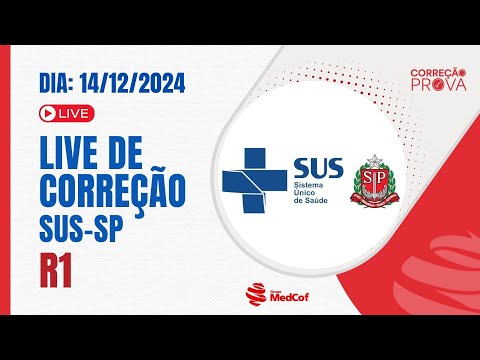 Correção SUS-SP R1 2025 - Gabarito Prova de Residência Médica SUS-SP  2025 R1 Acesso Direto