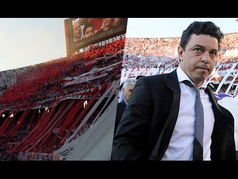 "Ovación a Gallardo + Boca no chamuyes más" Barra: Los Borrachos del Tablón • Club: River Plate • País: Argentina