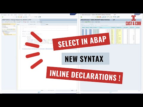 Select Statements in ABAP - New Syntax and Inline Declaration [english]