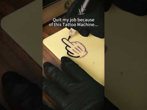 Precision Tattoo Pen for Flawless Artwork! #practice #tattoo #wormholetattoo #shorts #tattoomachine