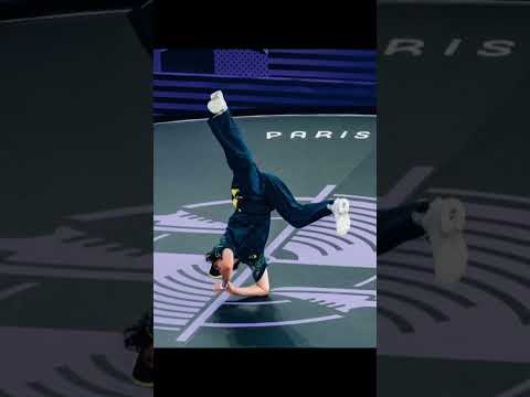 Enjoy the Australian breakdance , uff Kangaroo dance 🕺 #paris #olympics #australia