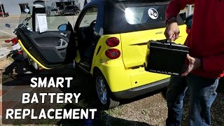 SMART FOR TWO BATTERY REPLACEMENT REMOVAL 2008 - 2014