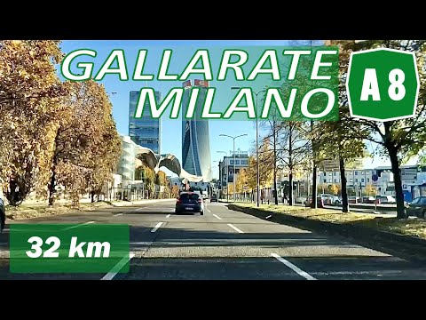 A8 | Driving in ITALY | from the Lakes into Downtown MILAN
