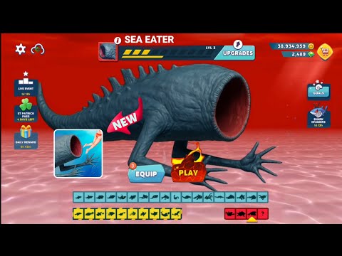 NEW SEA EATER COMING SOON? ALL SHARK UNLOCKED - Hungry Shark Evolution