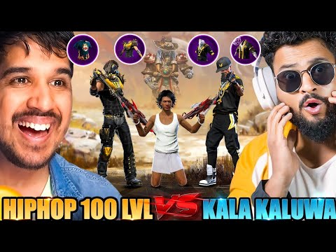 100 Lvl. Girl Streamer X Golden HipHop Vs Kala Kaluwa in BR Rank आजा Golden Hiphop 1 vs 8 में !! 😤