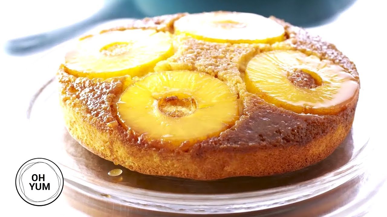 Professional Baker Teaches You How To Make UPSIDE DOWN CAKE!