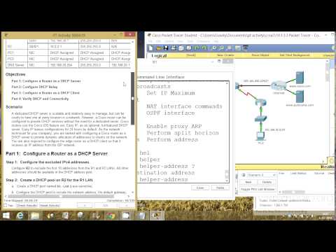 CCNA 2 Packet Tracer Activity 10.1.3.3 solution