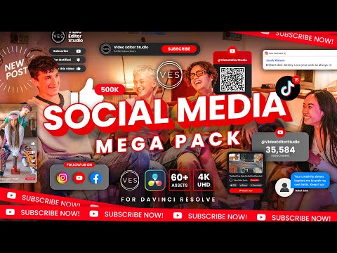 Social Media Mega Pack for Davinci Resolve