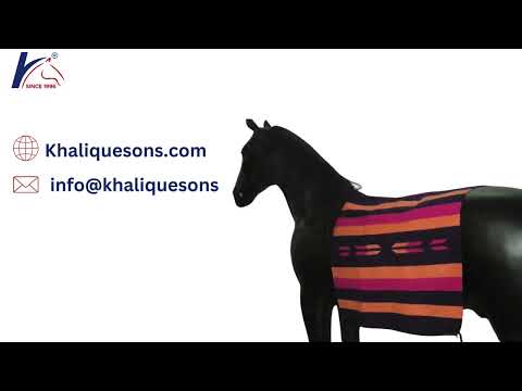 Cotton printed western saddle blanket