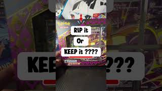 Just landed crown zenith morpeko V collection , rip it or keep it ?? Please comment !!! #pokemon