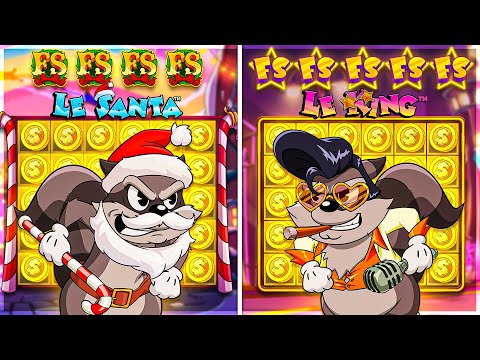 LE SANTA VS LE KING!! But i hit a 5 scatter bonus...