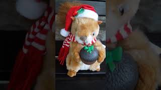 SOLD Gemmy Animated Christmas Squirrel I&#39;m Gettin Nuttin for Christmas Toy