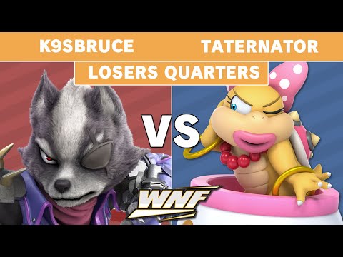 WNF 4.4 - K9sBruce (Wolf) vs Taternator (Bowser Jr) Losers Quarter Finals - Smash Ultimate