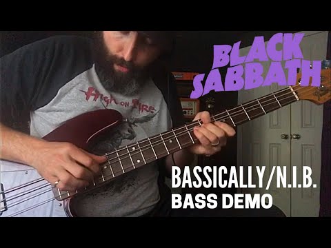 Black Sabbath Bassically / N.I.B. Geezer Bass Solo with Ibanez Weeping Demon Wah