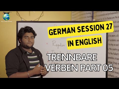 Learn German Language - A1 - Session 27 - TRENNBARE VERBEN PART 05- Learn German Language in English