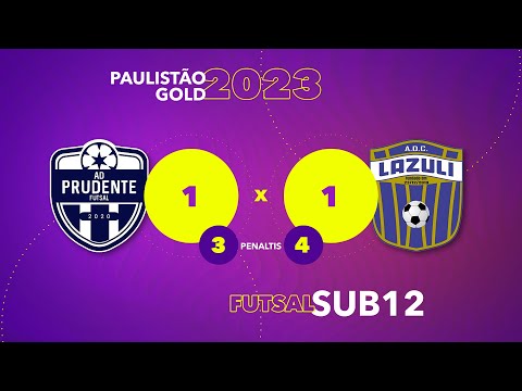 AD Prudente 1 (3) x (4) 1 Lazuli- Paulistão Gold 2023 - Final Diamante - sub12