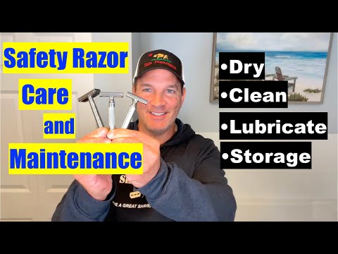 How To Clean Maintain and Care for Your Safety Razor #shaving #razor #care #cleaning