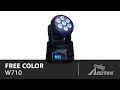 миниатюра 0 Видео о товаре Светодиодная голова  Free Color W710