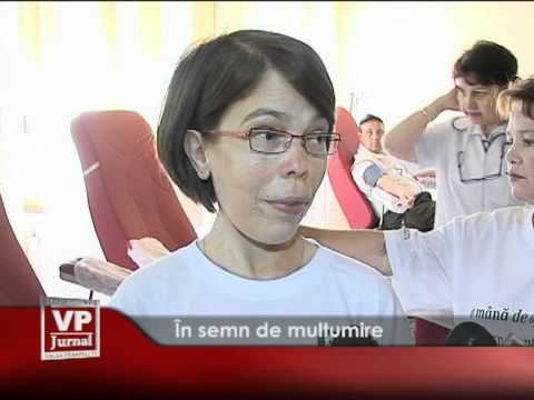 În semn de mulțumire